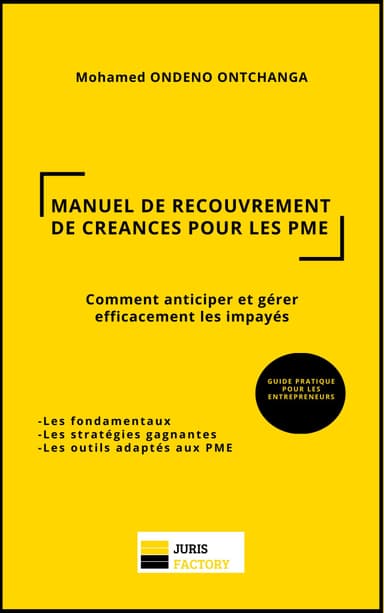 Couverture du livre Manuel de recouvrement de créances pour les PME